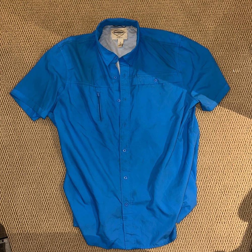 Short sleeve button up fishing shirt